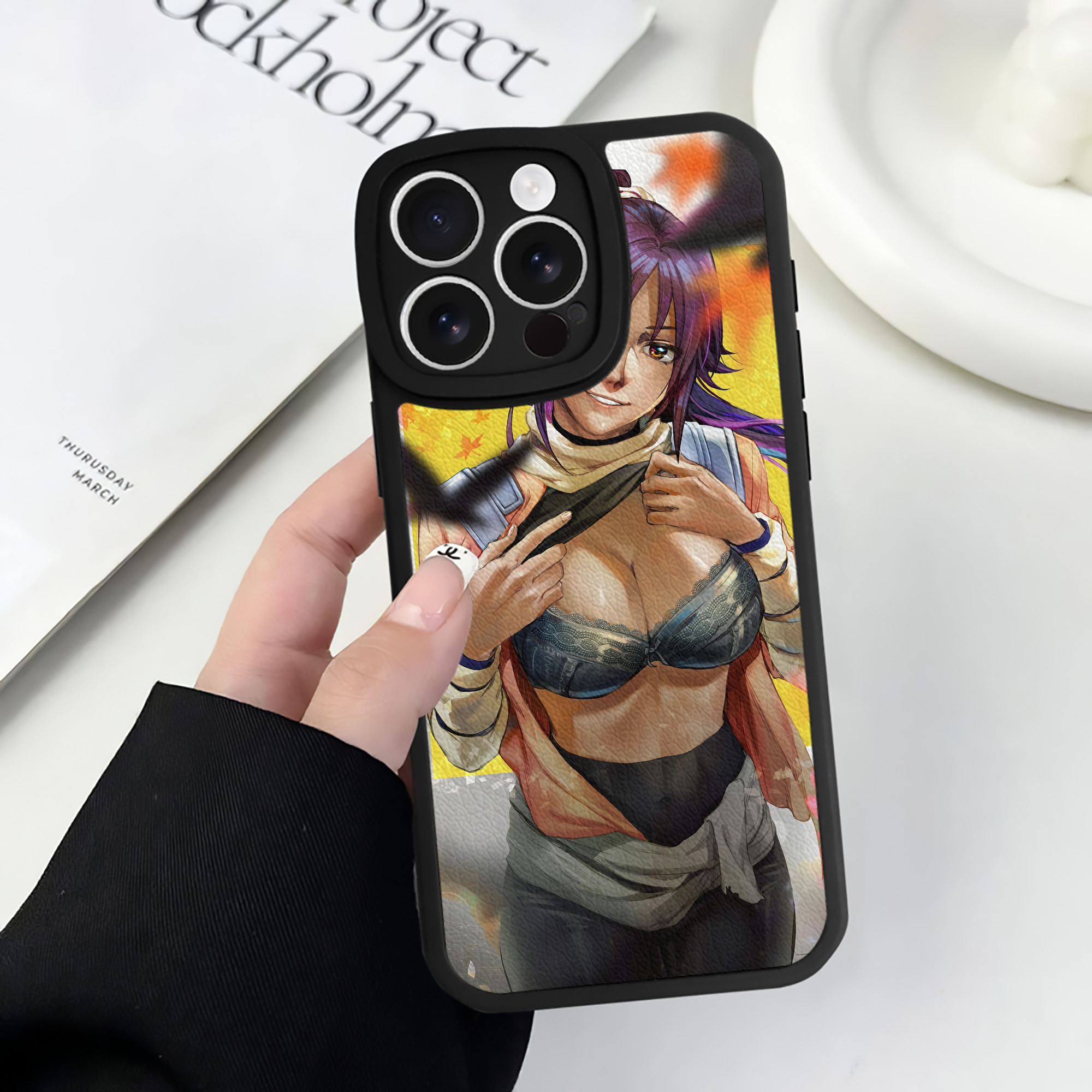 （画像用） ブリーチ BLEACH 【iPhone 16シリーズ対応】シリコンスマホケース（レザー調） 材質：シリコン